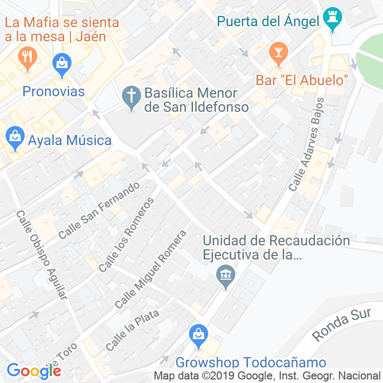 Código Postal calle Matabegid en Jaén