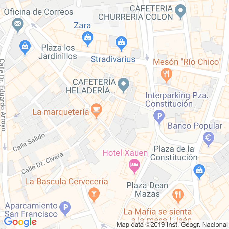 Código Postal calle Molinos, Los en Jaén
