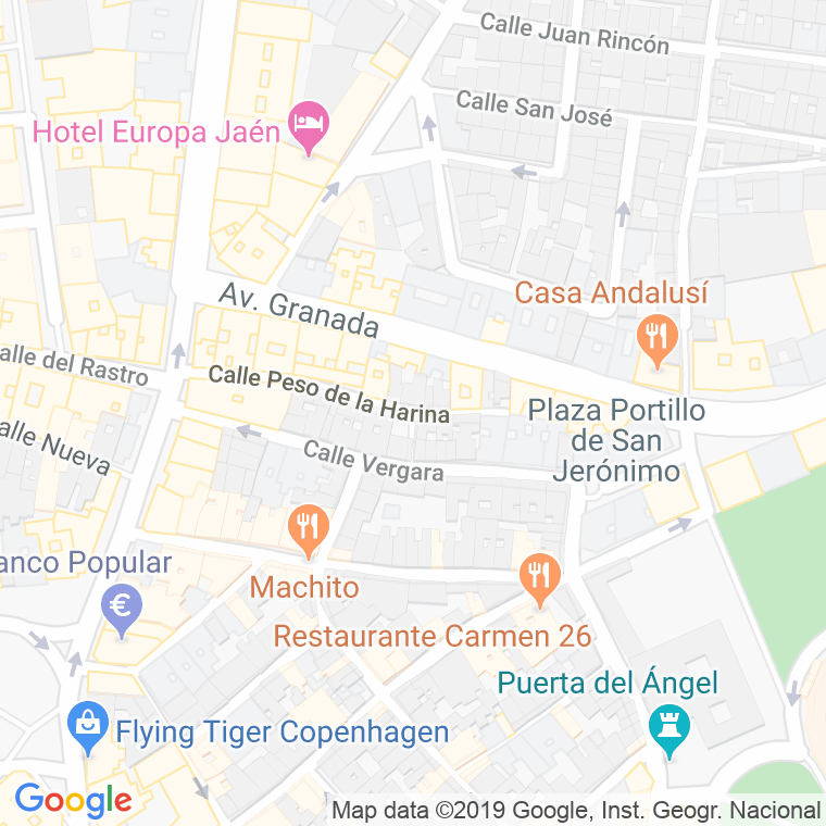 Código Postal calle Torreperea en Jaén