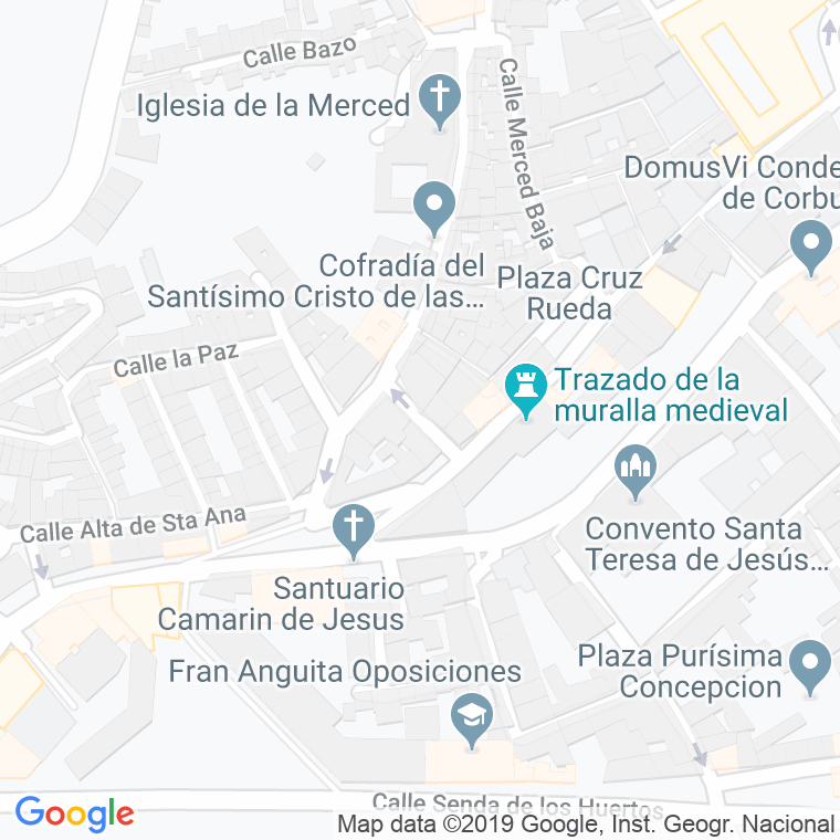 Código Postal calle Arco Puerta Granada en Jaén
