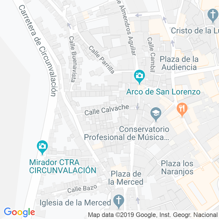 Código Postal calle Calvache en Jaén