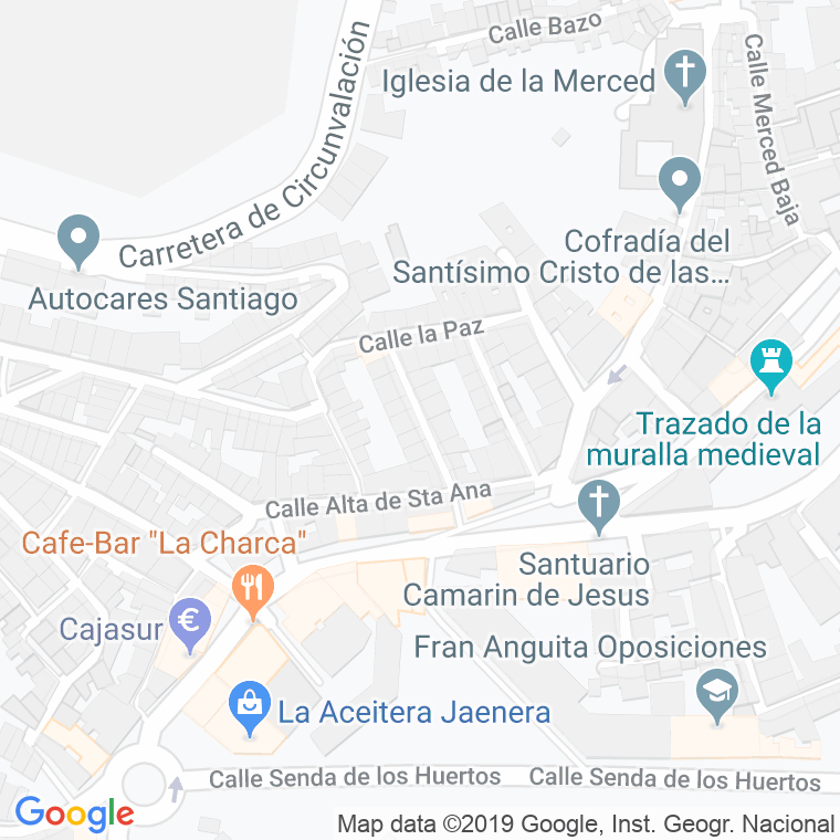 Código Postal calle Cardenas en Jaén