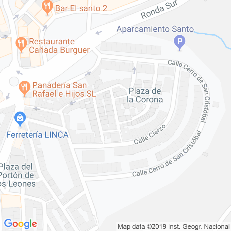 Código Postal calle Corona, La, travesia en Jaén
