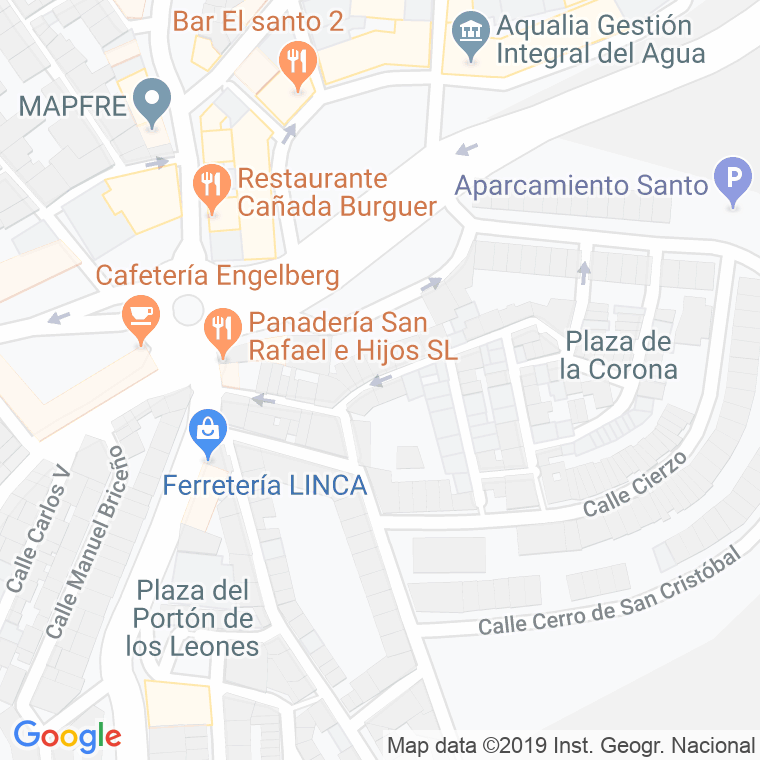 Código Postal calle Eras De La Alcantarilla en Jaén
