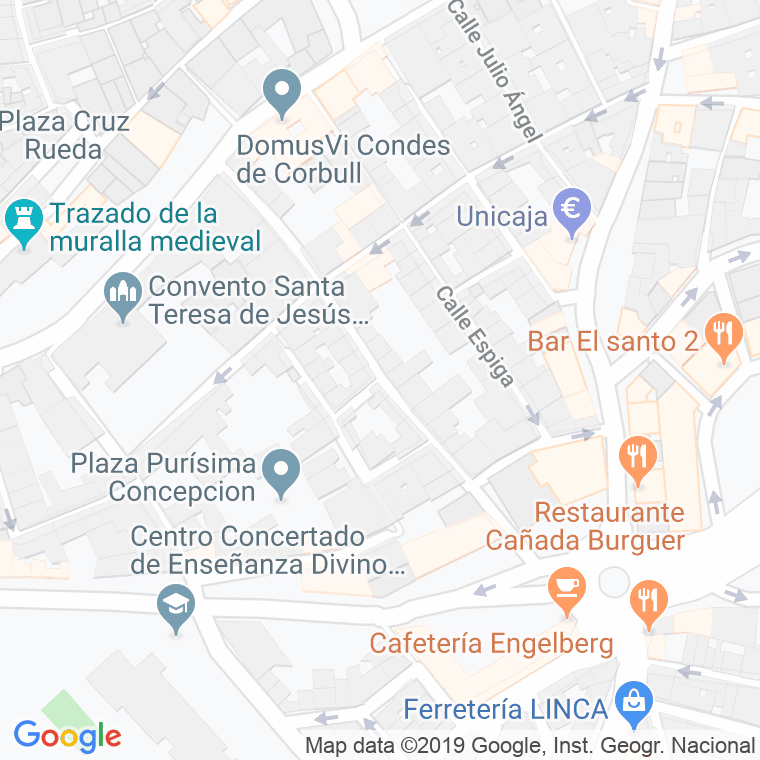 Código Postal calle Garcia Requena en Jaén