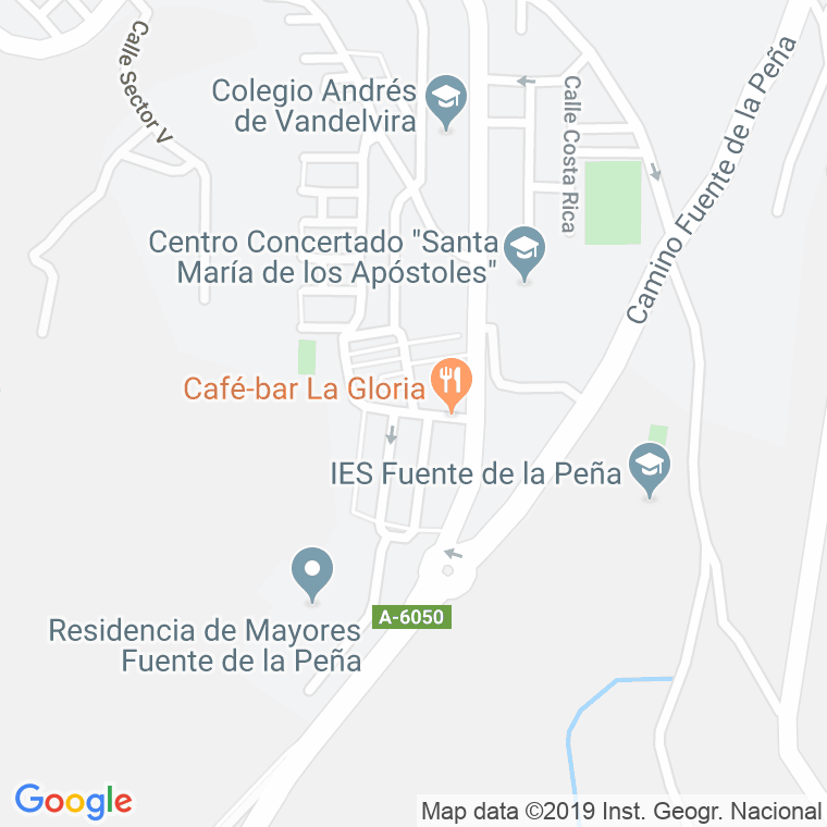 Código Postal calle General Rodrigo, ronda en Jaén