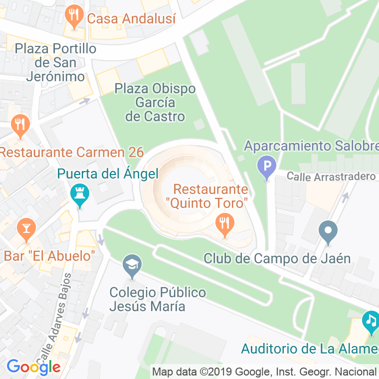 Código Postal calle Jardines De La Alameda en Jaén
