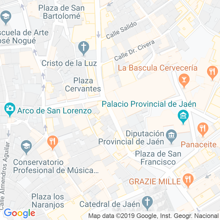 Código Postal calle Alamos en Jaén