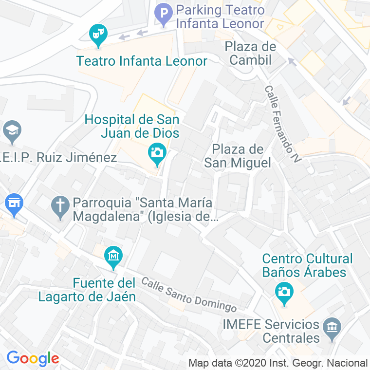 Código Postal calle Contreras en Jaén