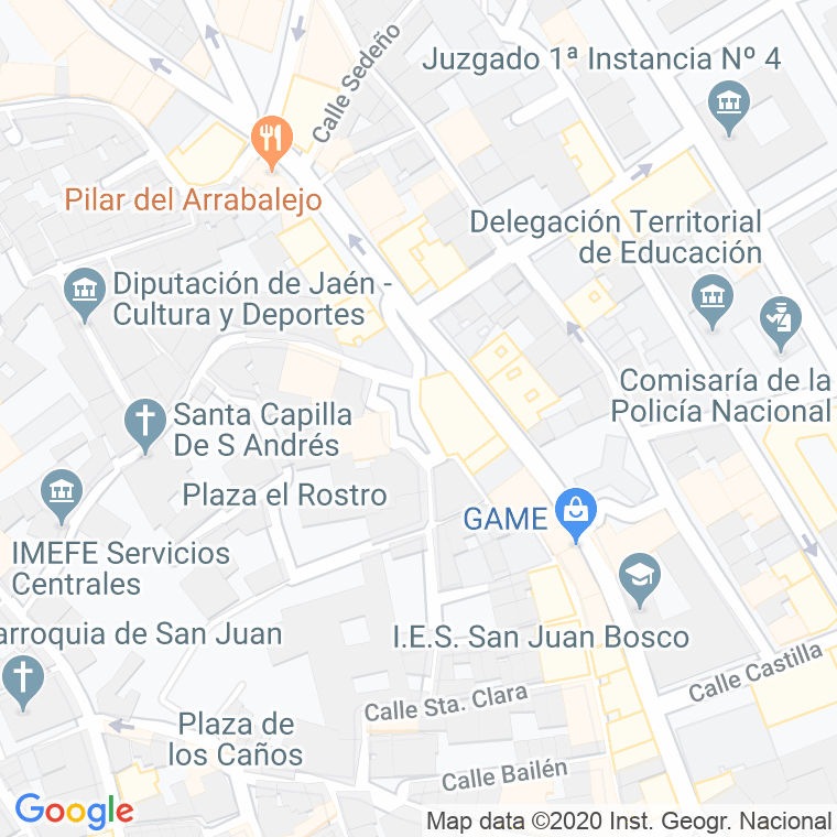 Código Postal calle Doctor Blanco Najera, plaza en Jaén