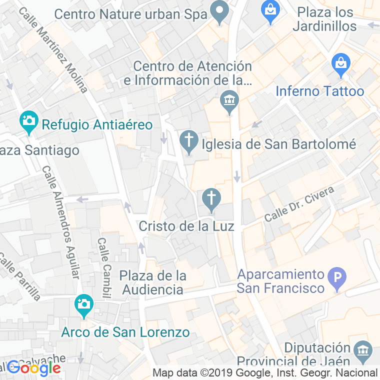 Código Postal calle Doctor Sanchez De La Nieta en Jaén