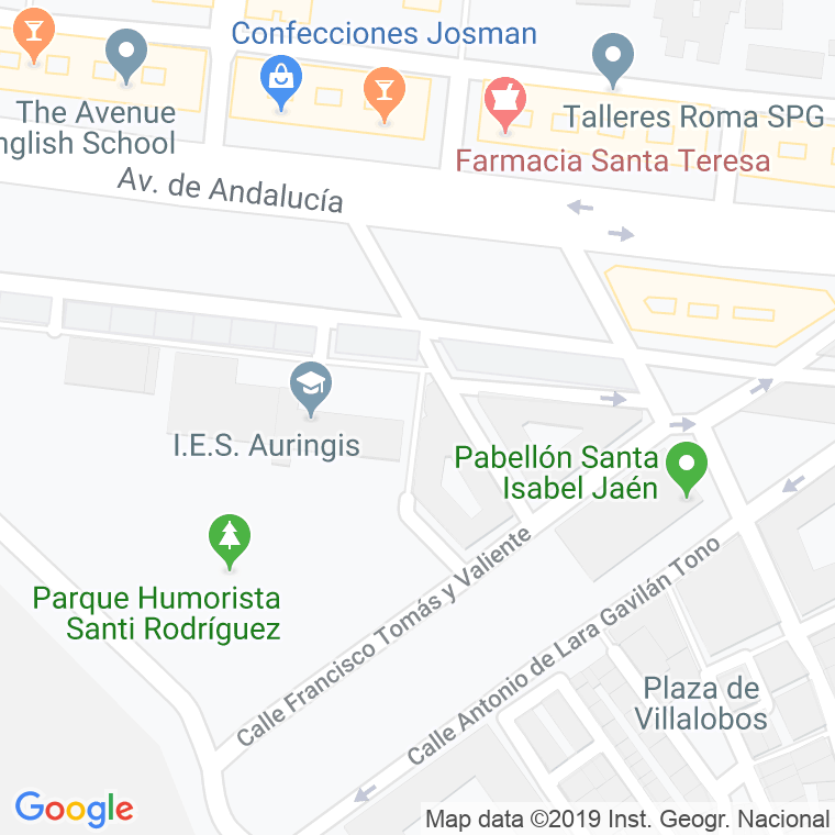 Código Postal calle Concepcion Arenal en Jaén