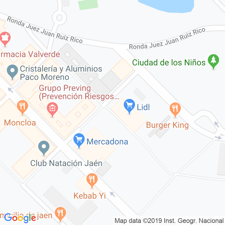 Código Postal calle Fuente De Moralejo en Jaén