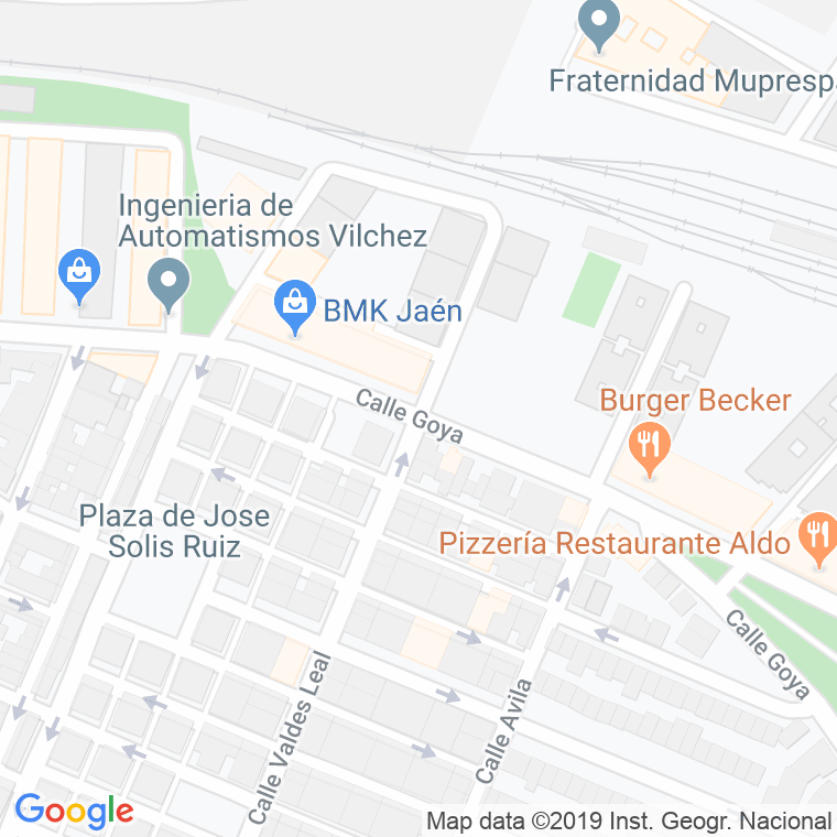 Código Postal calle Goya en Jaén