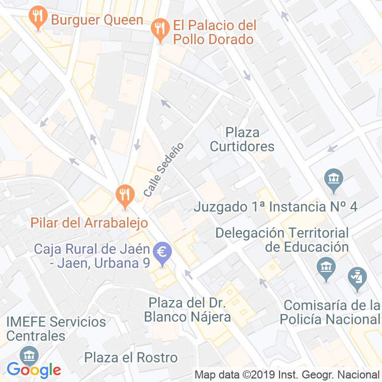 Código Postal calle Picadero Ii en Jaén