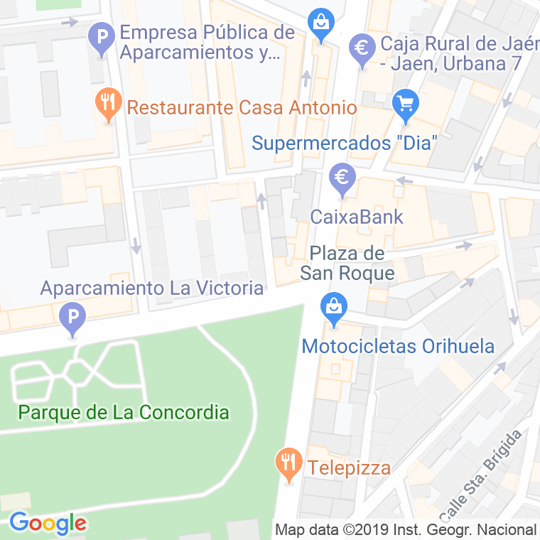 Código Postal calle Baltasar De Alcazar en Jaén