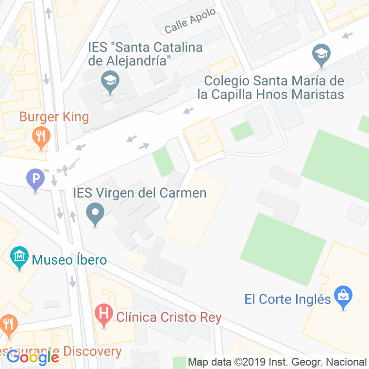 Código Postal calle Bernardo Ruiz Cano en Jaén