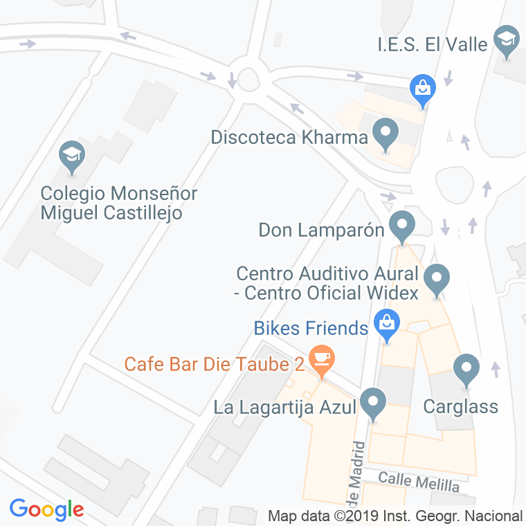 Código Postal calle Marroquies Bajos en Jaén