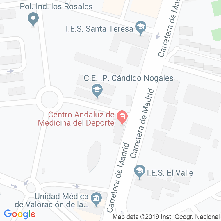 Código Postal calle Ana Maria Nogueras en Jaén