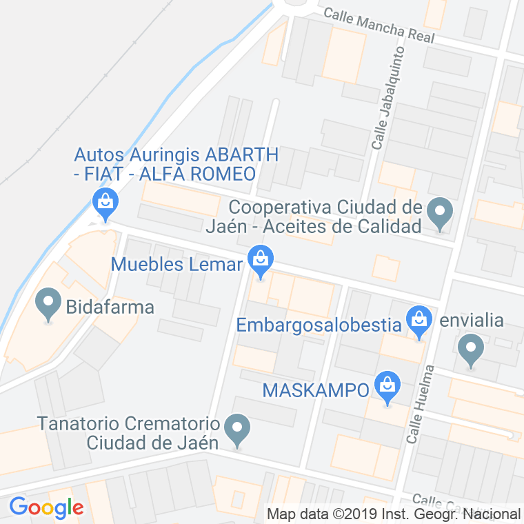 Código Postal calle Escañuela en Jaén
