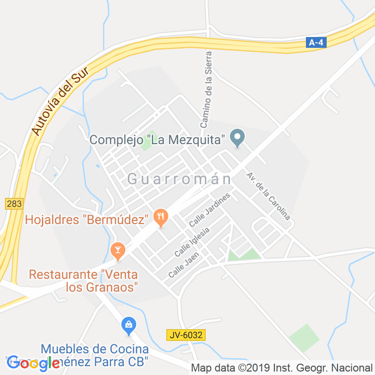 Código Postal calle Guarroman en Jaén