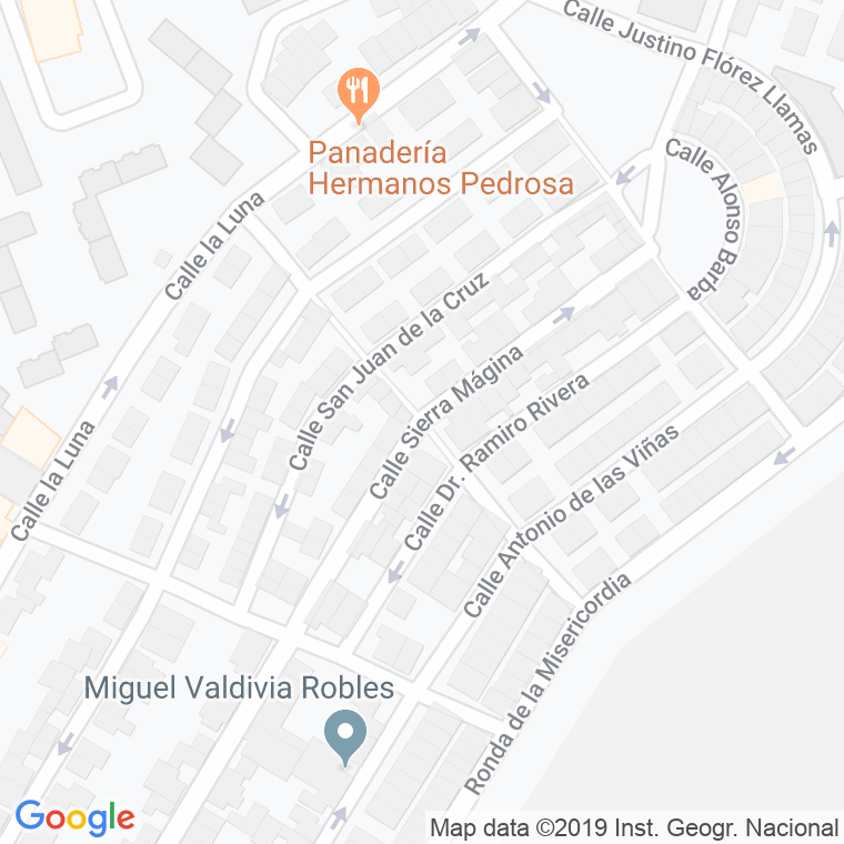 Código Postal calle San Francisco De Asis en Jaén