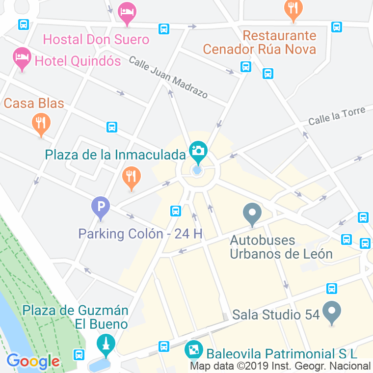 Código Postal calle Inmaculada, De La, plaza en León