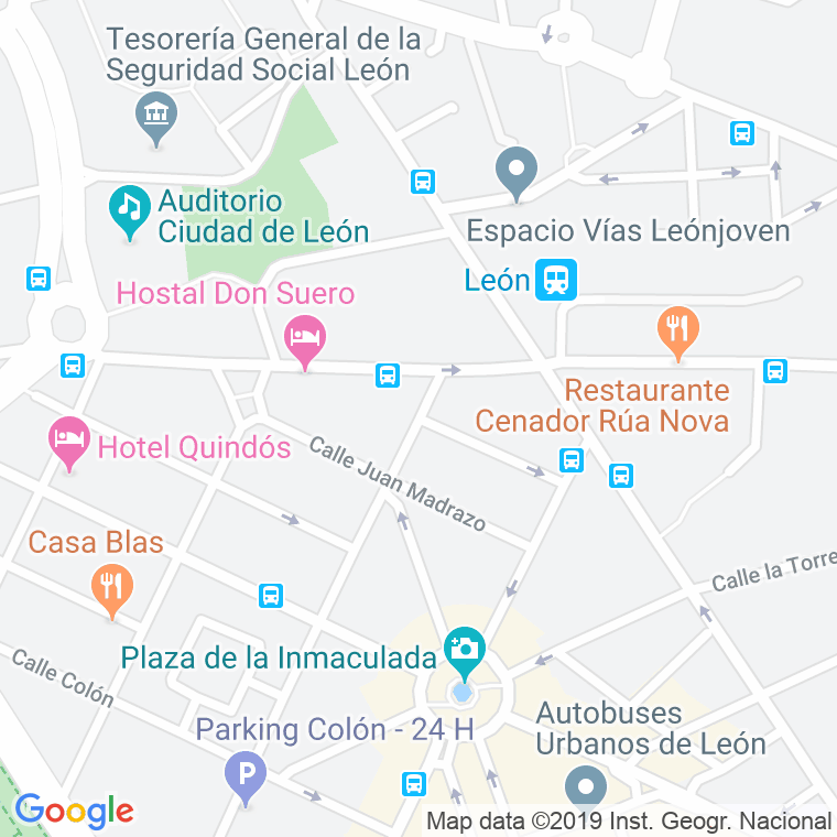 Código Postal calle Ramon Alvarez De La Braña en León