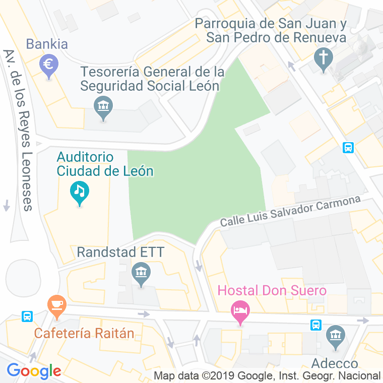 Código Postal calle Parque Juan Morano en León