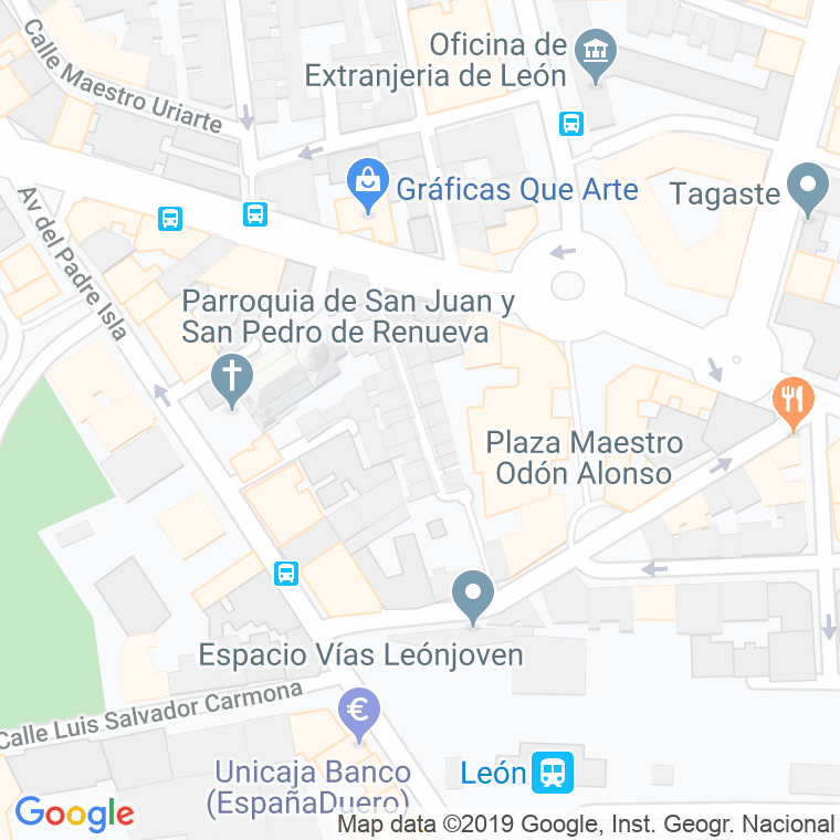 Código Postal calle Tres Mitras en León