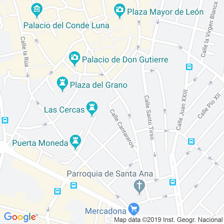 Código Postal calle Cantareros en León