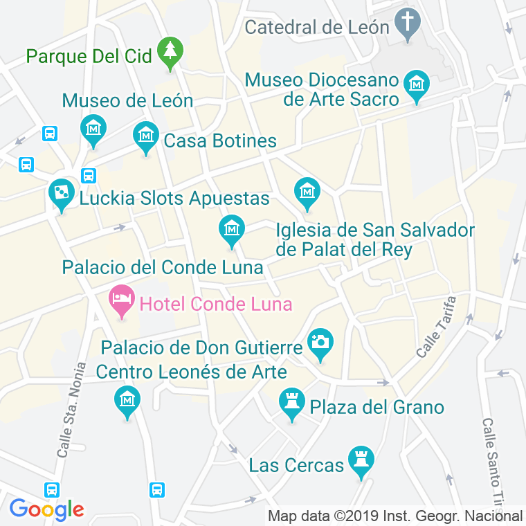 Código Postal calle Conde Luna, plaza en León