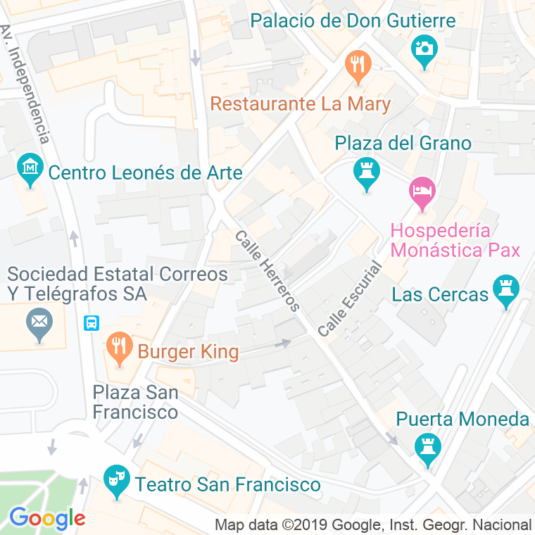Código Postal calle Herreros en León