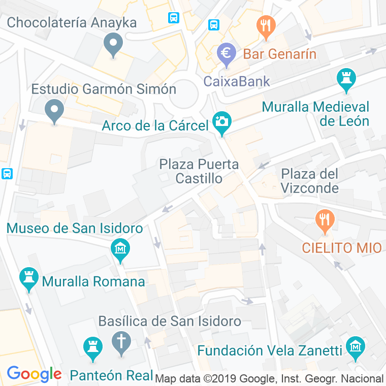 Código Postal calle Puerta Castillo, plaza en León