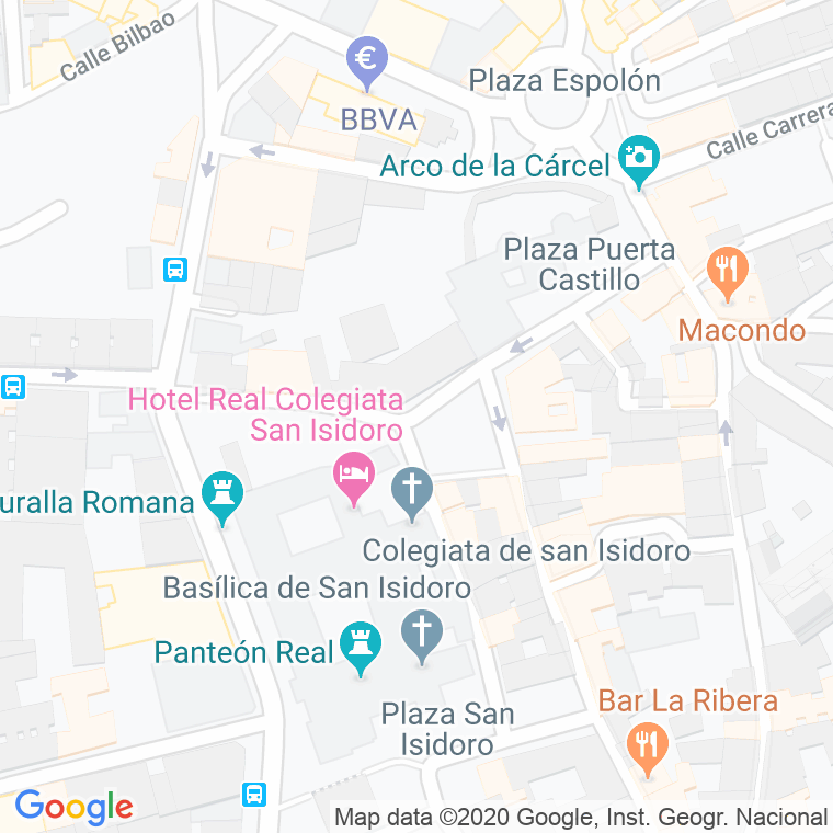Código Postal calle Santo Martino, plaza en León