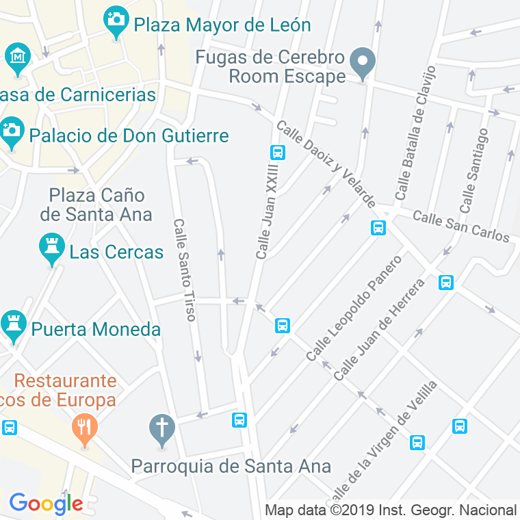 Código Postal calle Juan Xxiii en León