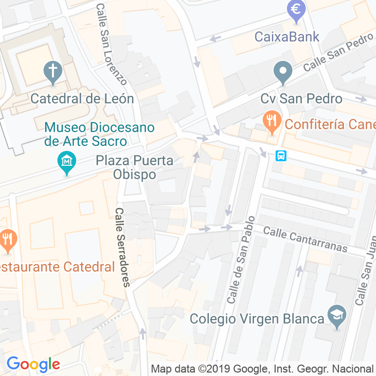 Código Postal calle Panaderos en León