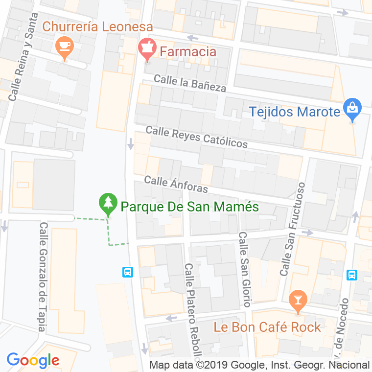 Código Postal calle Anforas, Las en León