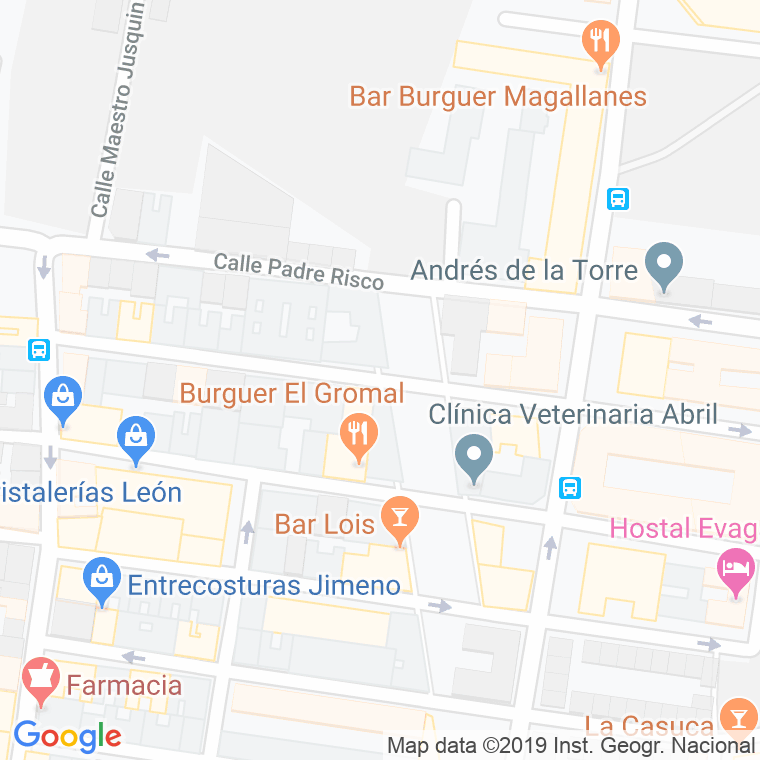 Código Postal calle Obispo Cuadrillero en León
