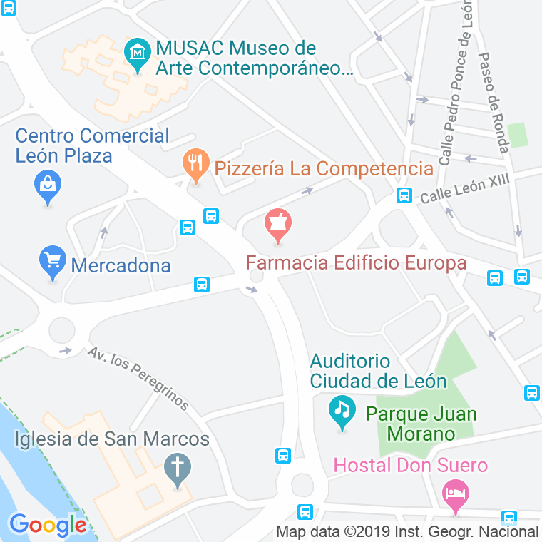 Código Postal calle Cruz Roja De Leon en León