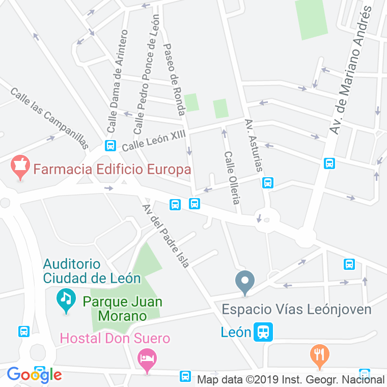 Código Postal calle Jose Maria Vicente Lopez en León