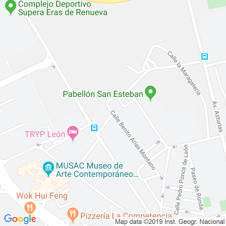 Código Postal calle Manuel De Cardenas en León