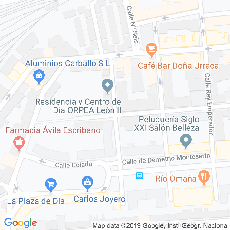 Código Postal calle Cid (Carretera De Zamora) en León
