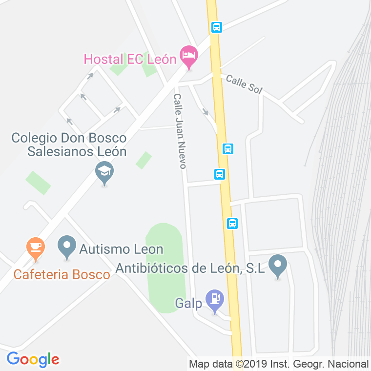 Código Postal calle Juan Nuevo en León