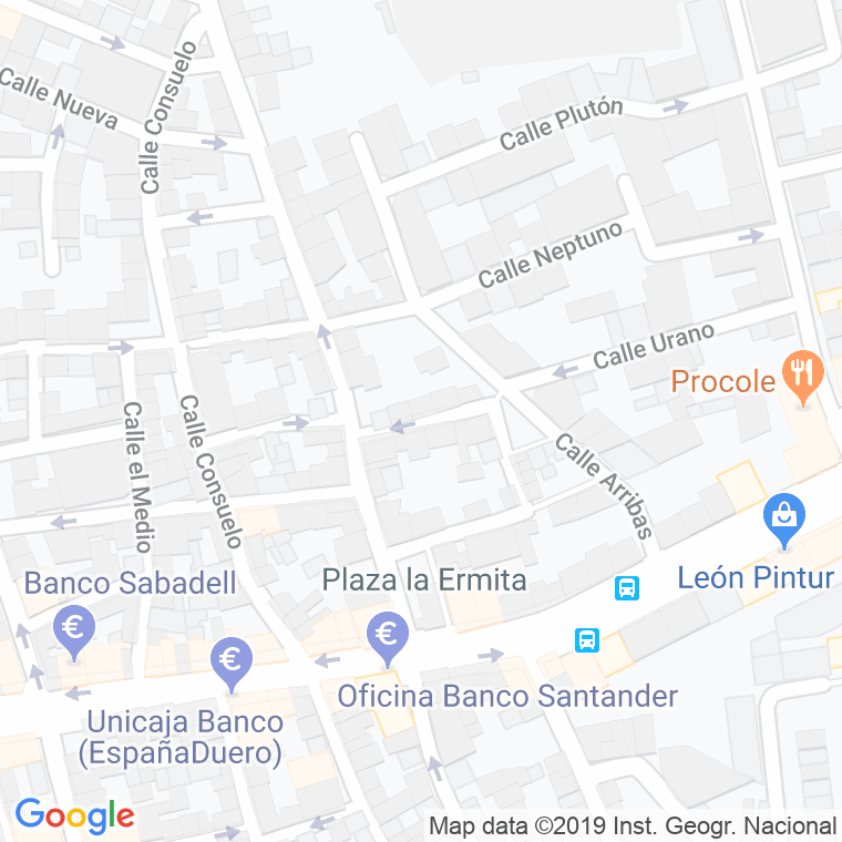 Código Postal calle Arribas, De Las, plaza en León