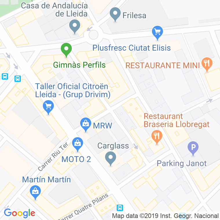 Código Postal calle Comte De Vinatesa, travesia en Lleida