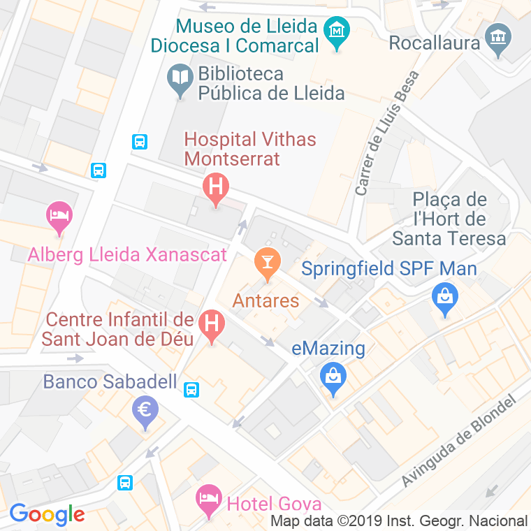 Código Postal calle Ballester en Lleida