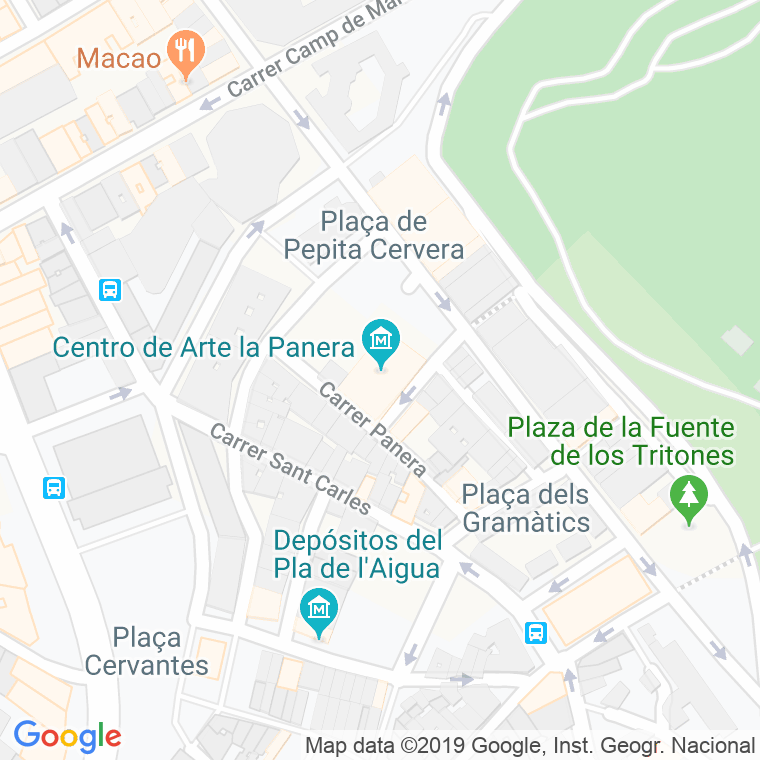 Código Postal calle Panera, plaça en Lleida