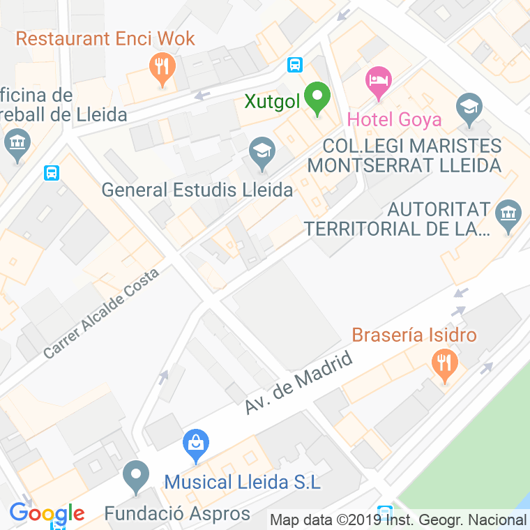 Código Postal calle Ramon Soldevila en Lleida