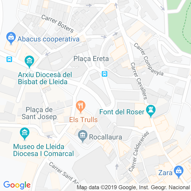 Código Postal calle Sant Antoni Maria Claret en Lleida